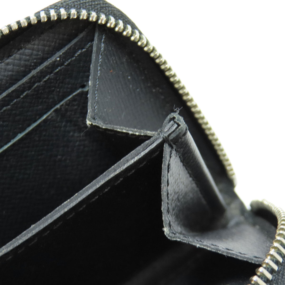 LOUIS VUITTON Coin case N63076 Damier canvas gray Zippy coin purse mens  d
