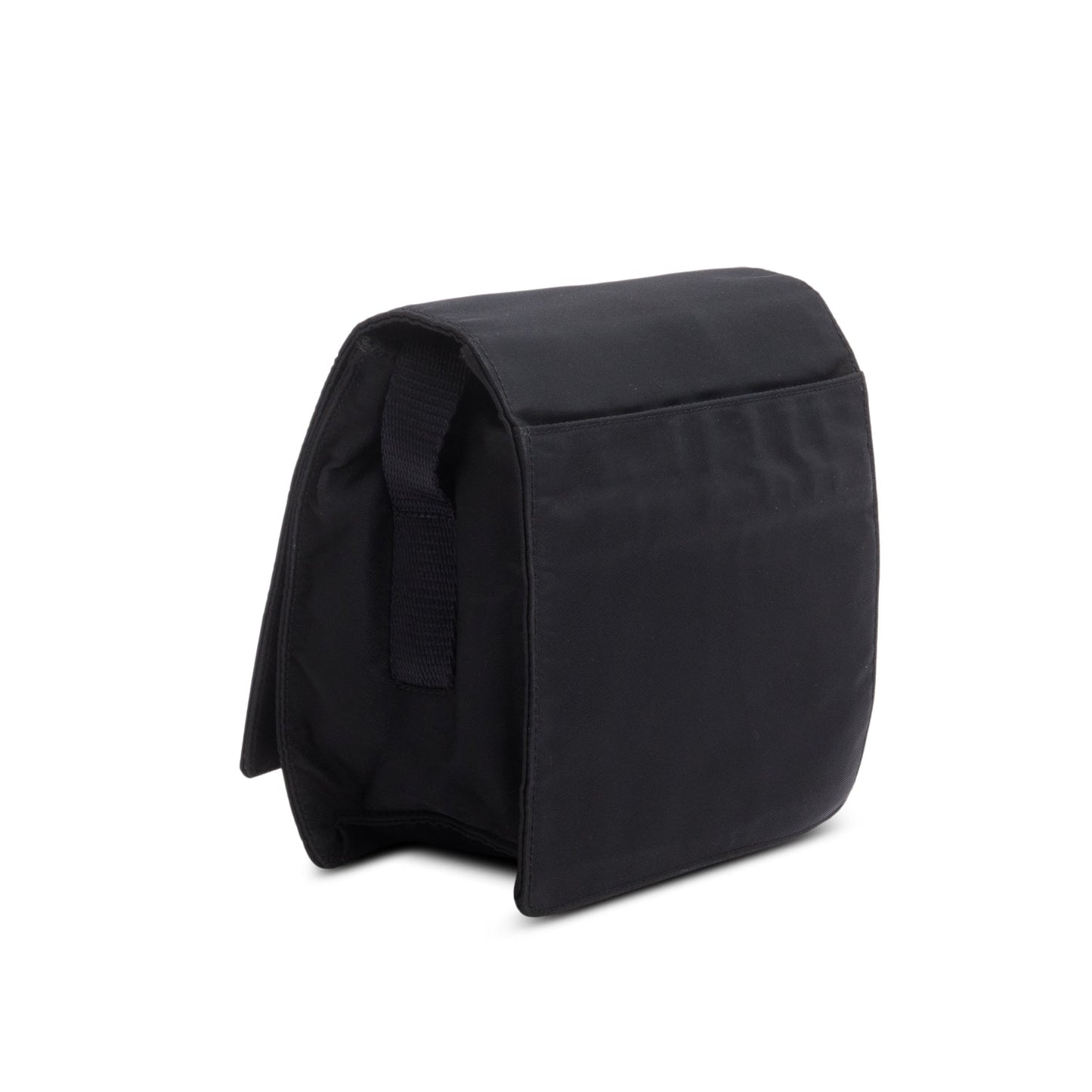 Prada Black Tessuto Nylon Saffiano Crossbody Bag