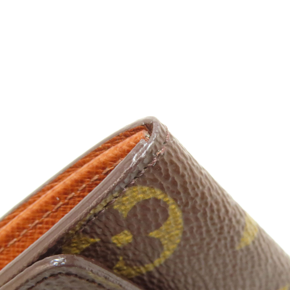LOUIS VUITTON Coin case M61930 Monogram canvas Brown Portonet Plat Women  d