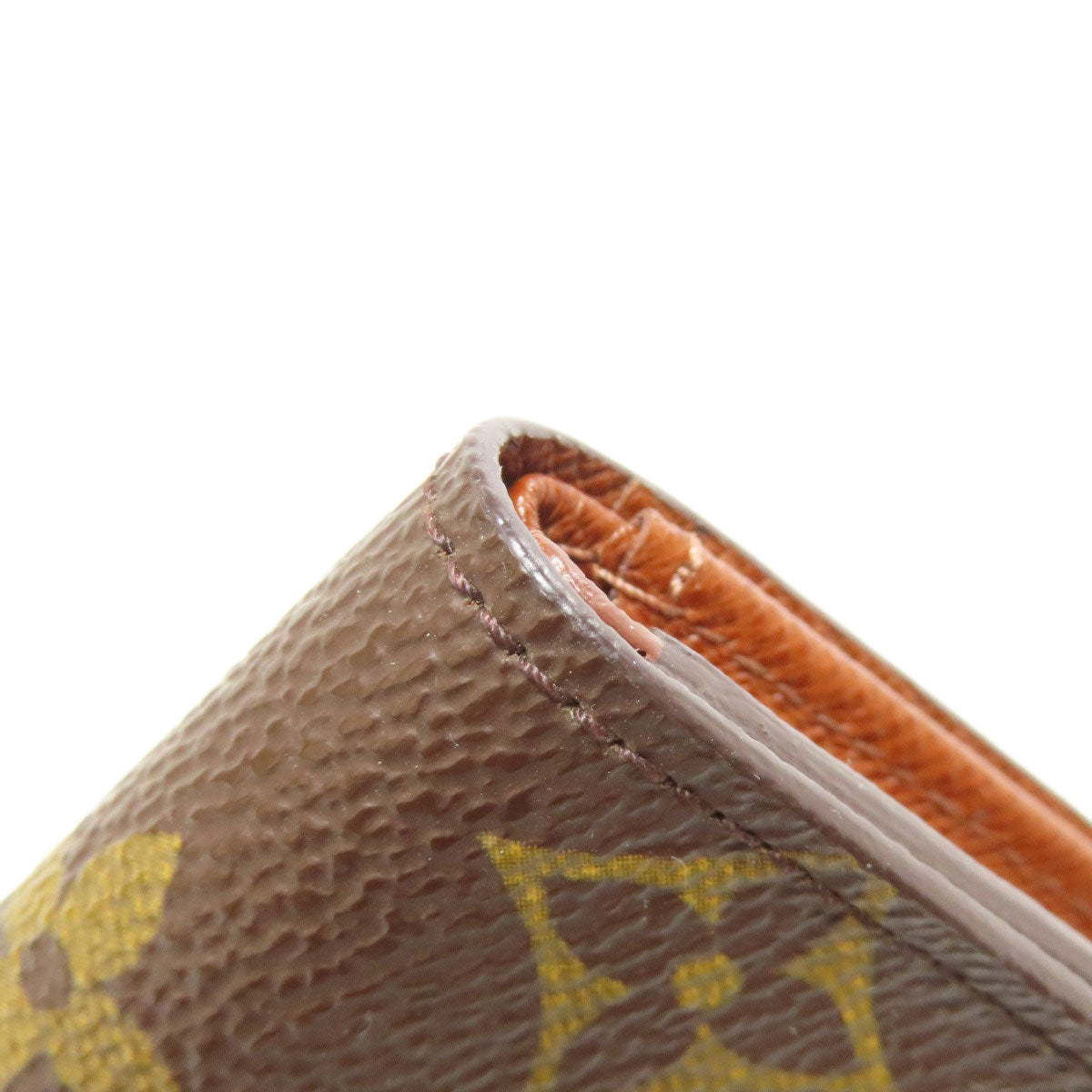 LOUIS VUITTON Coin case M61930 Monogram canvas Brown Portonet Plat Women  d