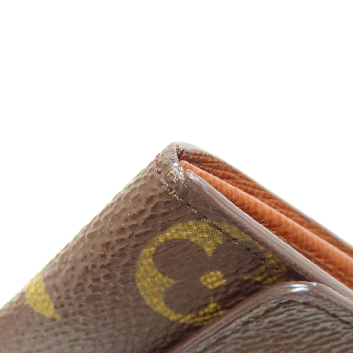 LOUIS VUITTON Coin case M61930 Monogram canvas Brown Portonet Plat Women  d