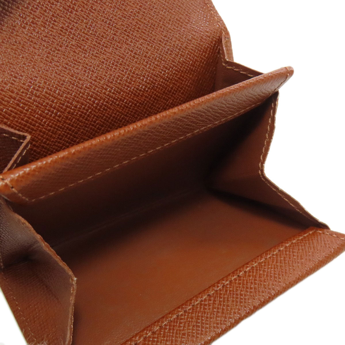 LOUIS VUITTON Coin case M61930 Monogram canvas Brown Portonet Plat Women  d