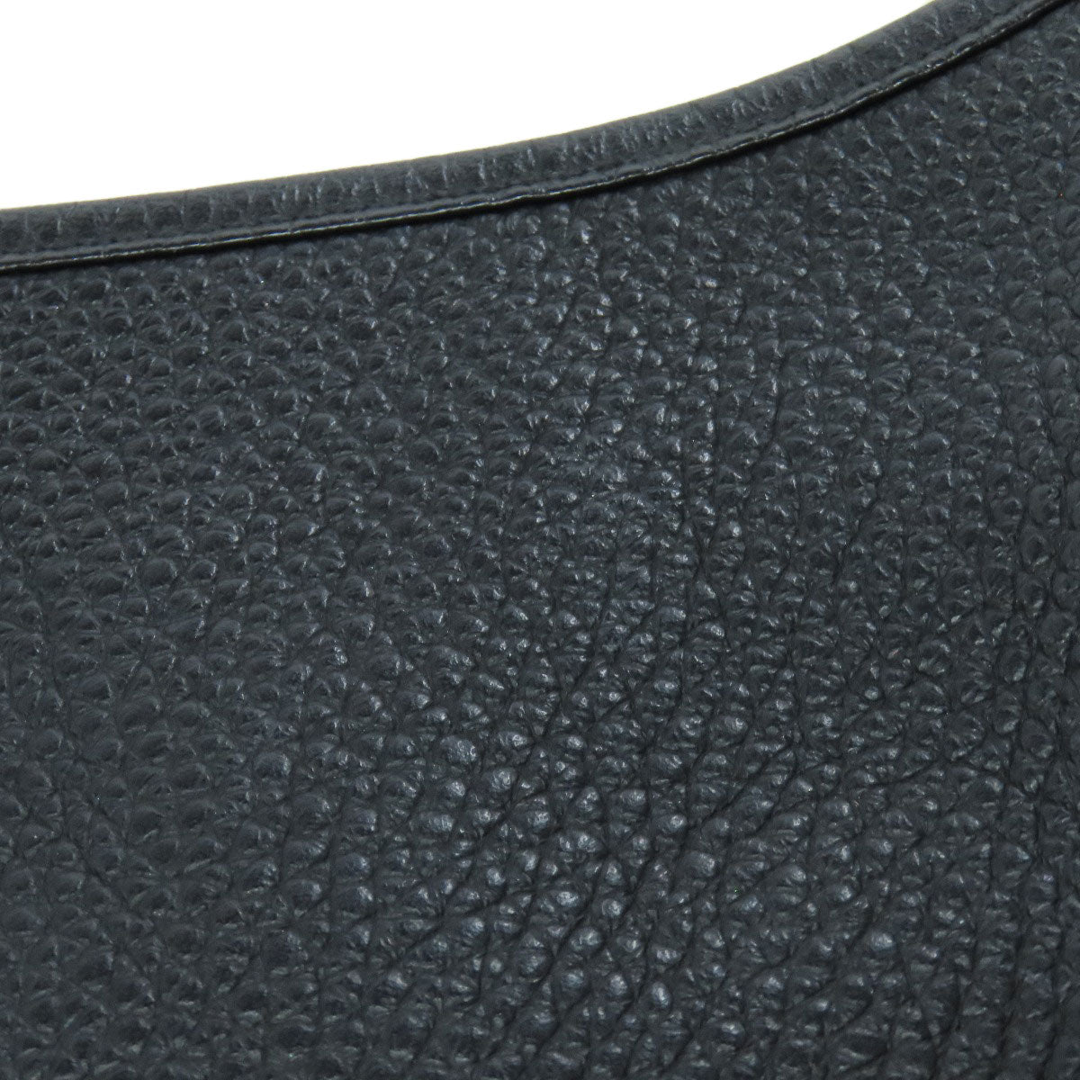 HERMES Shoulder Bag Togo black Evelyn 3 GM SilverMetal Women  d