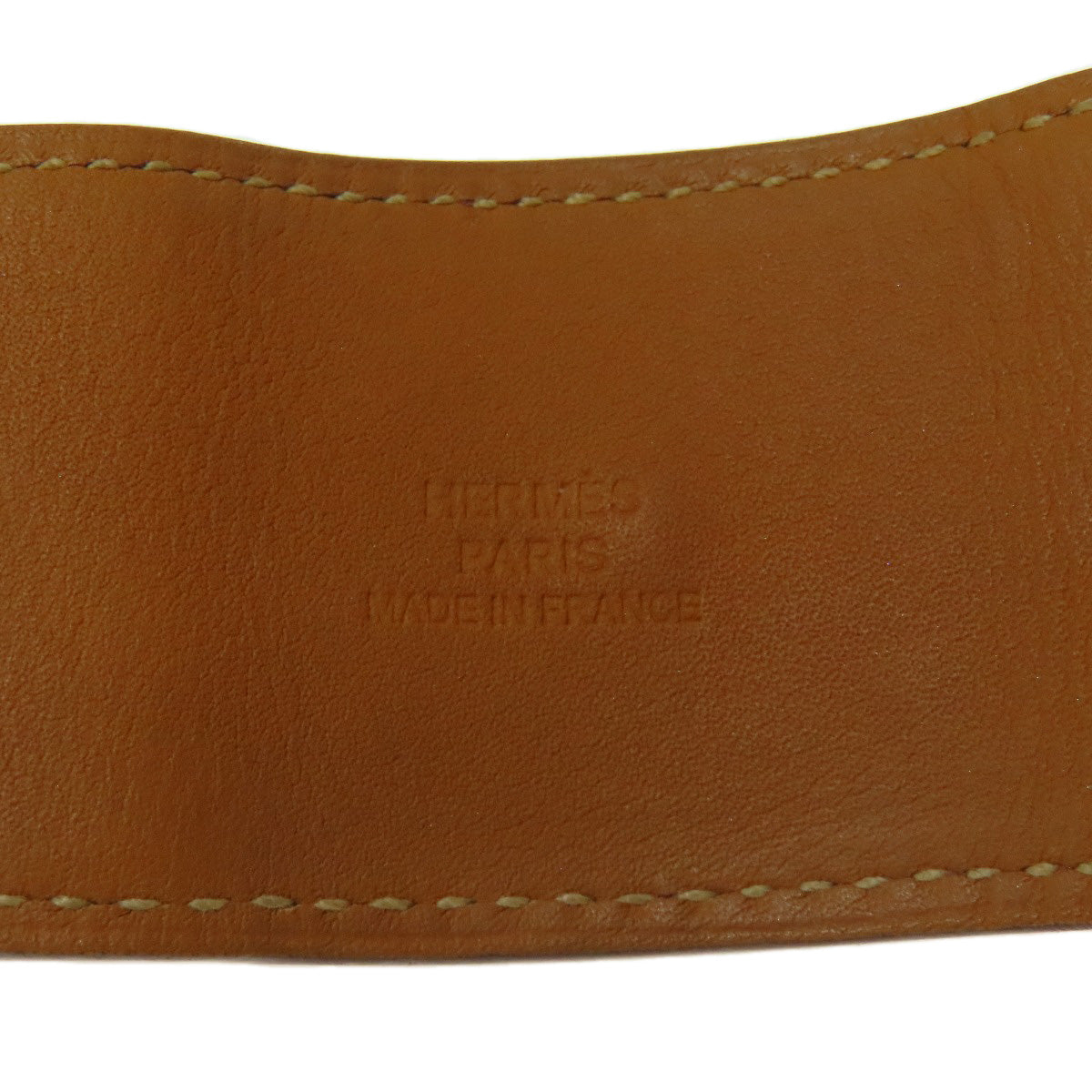 HERMES bracelet Calfskin Red Collie do cyan Women  d