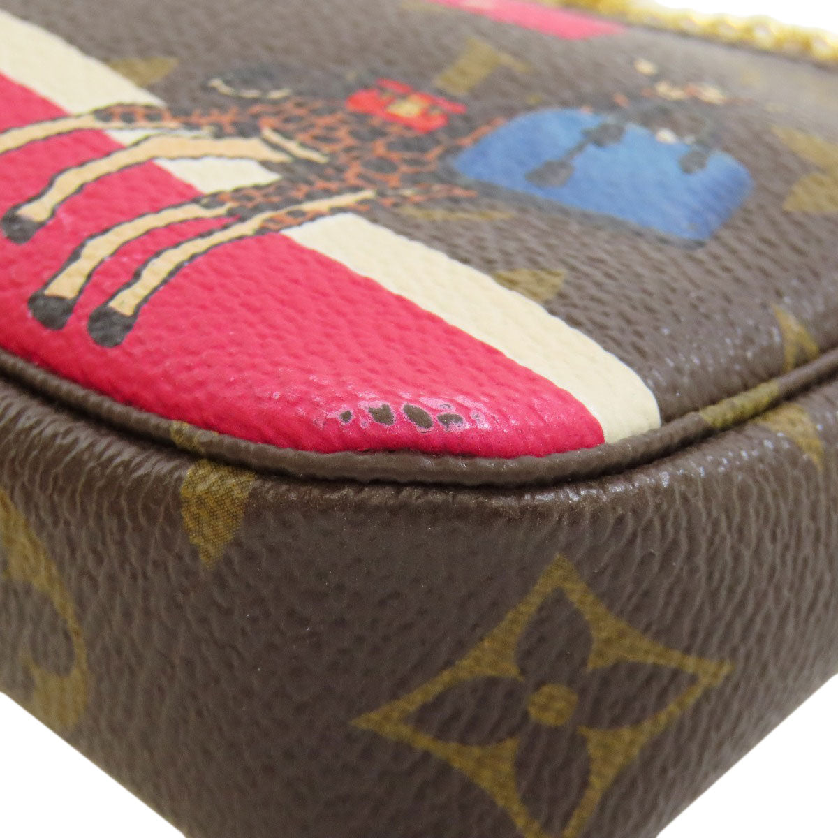 LOUIS VUITTON Accessory pouch M62087 Monogram canvas Brown Mini Pochettes & Accessories Giraffe Women  d