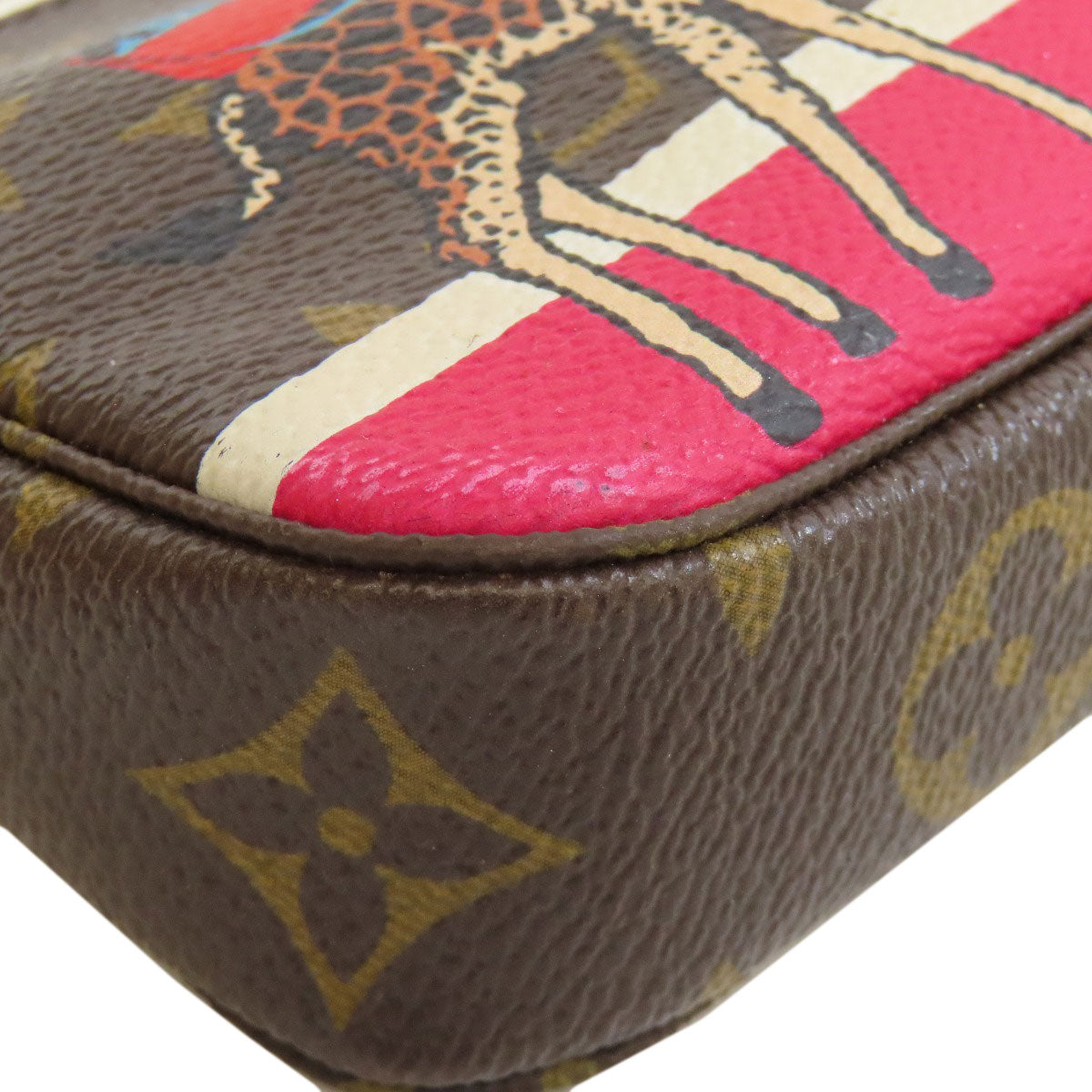 LOUIS VUITTON Accessory pouch M62087 Monogram canvas Brown Mini Pochettes & Accessories Giraffe Women  d
