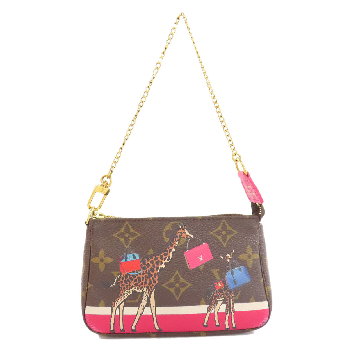 LOUIS VUITTON Accessory pouch M62087 Monogram canvas Brown Mini Pochettes & Accessories Giraffe Women  d