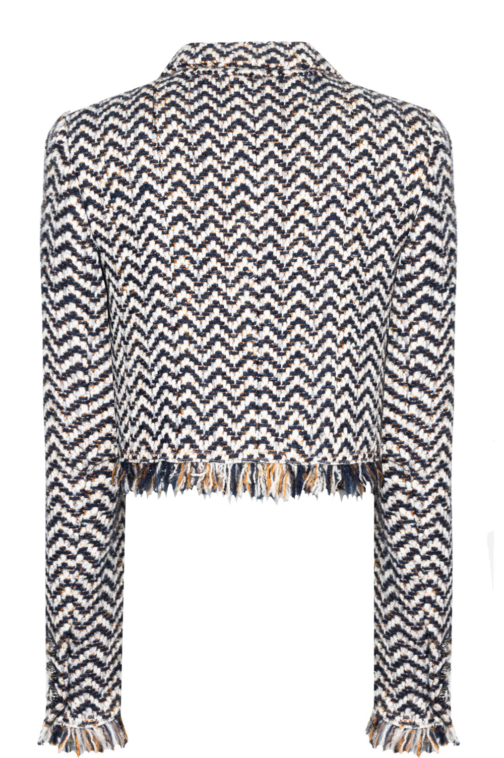 CHANEL 2019 Fantasy Tweed Jacket Navy Ivory
