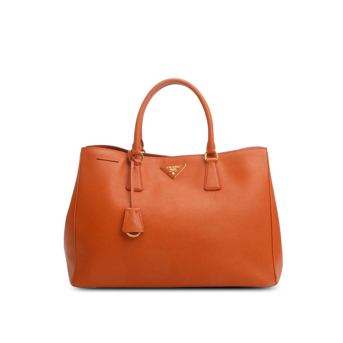 Prada Orange Saffiano Lux Galleria Large Tote