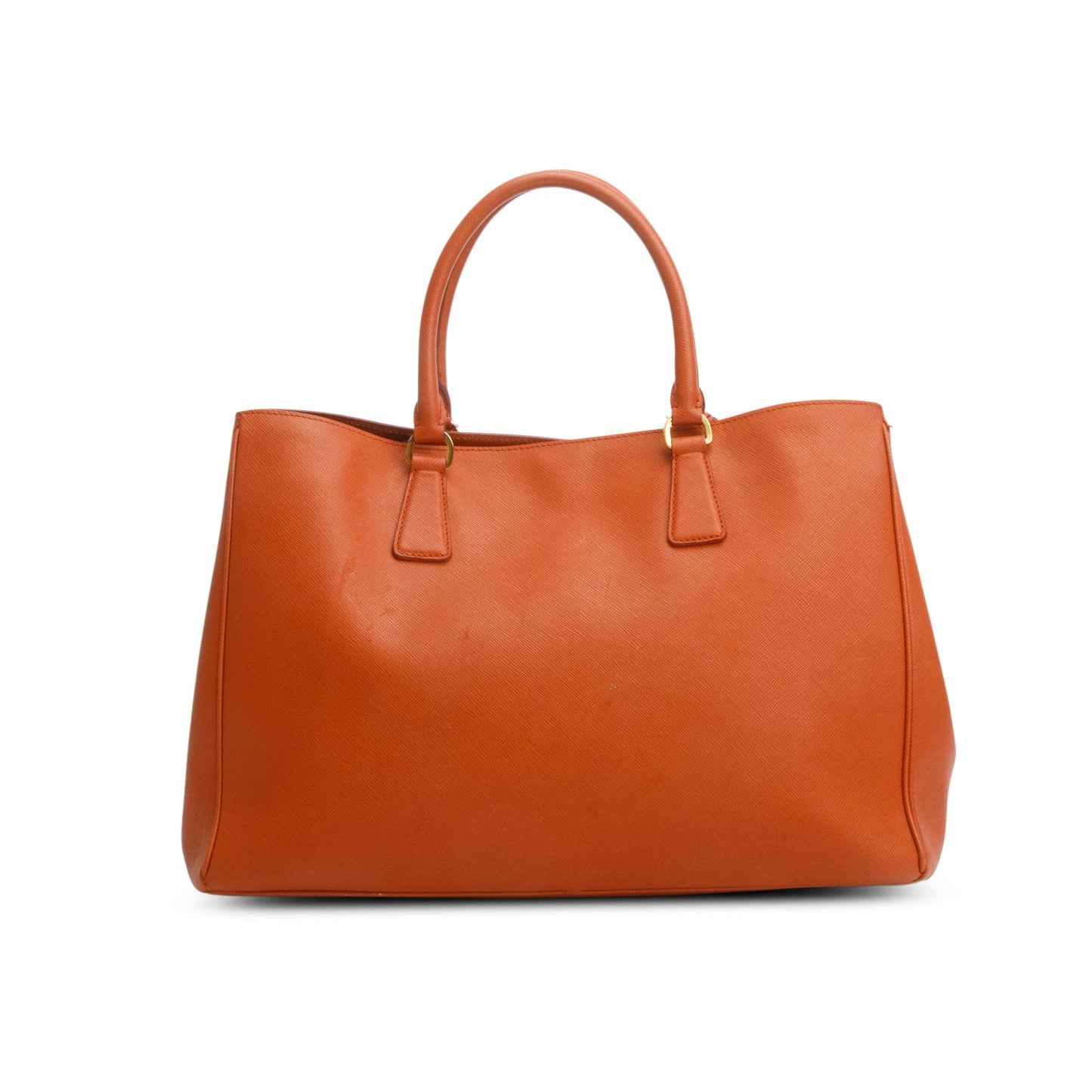 Prada Orange Saffiano Lux Galleria Large Tote
