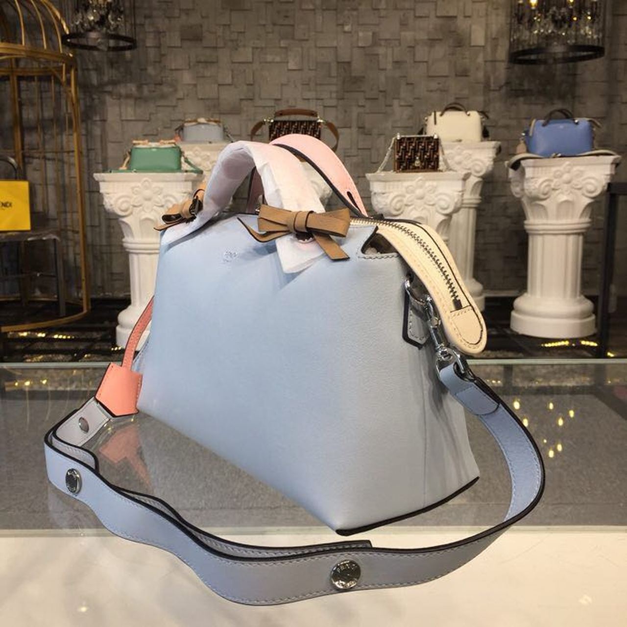 FI By The Way MeTop Qualityum Light Blue For Women, Hangbags, Shoulder And Crossbody Bags 11.4in/29cm FF 8BL146
