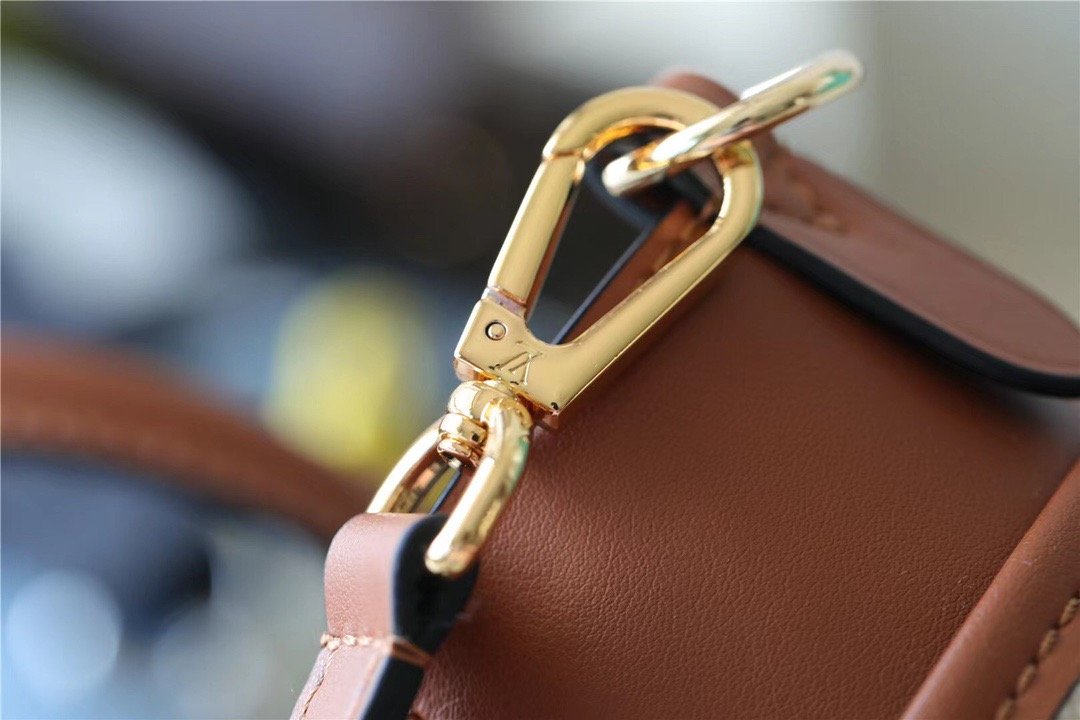 Top Quality On My Side PM Bag Monogram Flower For Women 25cm/9.8 Inches Caramel Brown Top Quality M59905