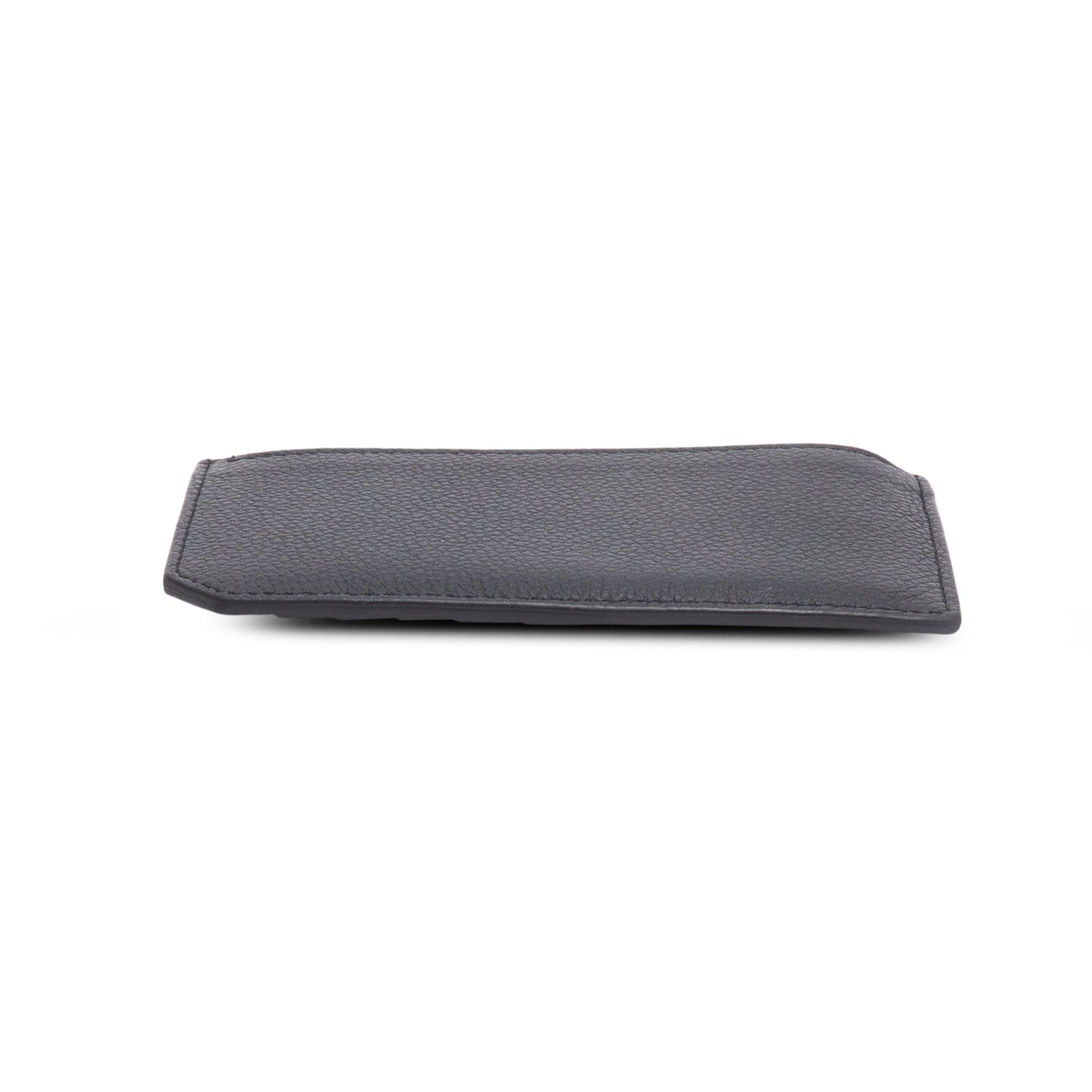 Saint Laurent Black Grain de Poudre Paris Fragments Zipped Card Case