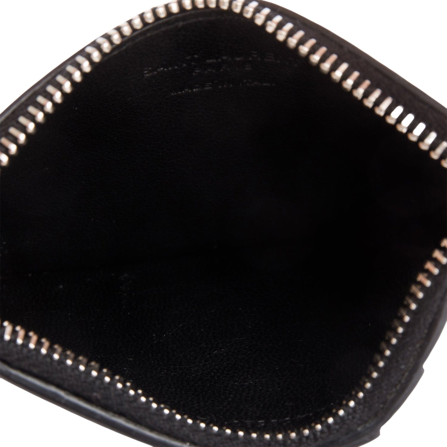 Saint Laurent Black Grain de Poudre Paris Fragments Zipped Card Case