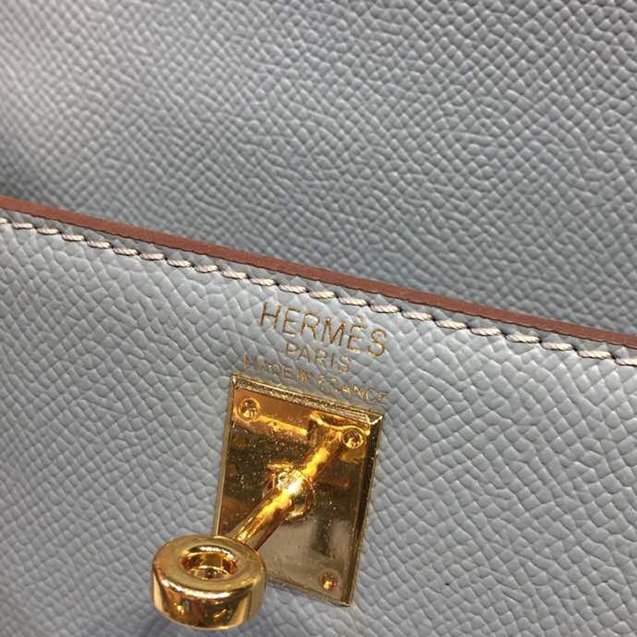 Top Quality Mini Kelly KP Pochette Blue Jean For Women Gold Toned Hardware 8.7in/22cm