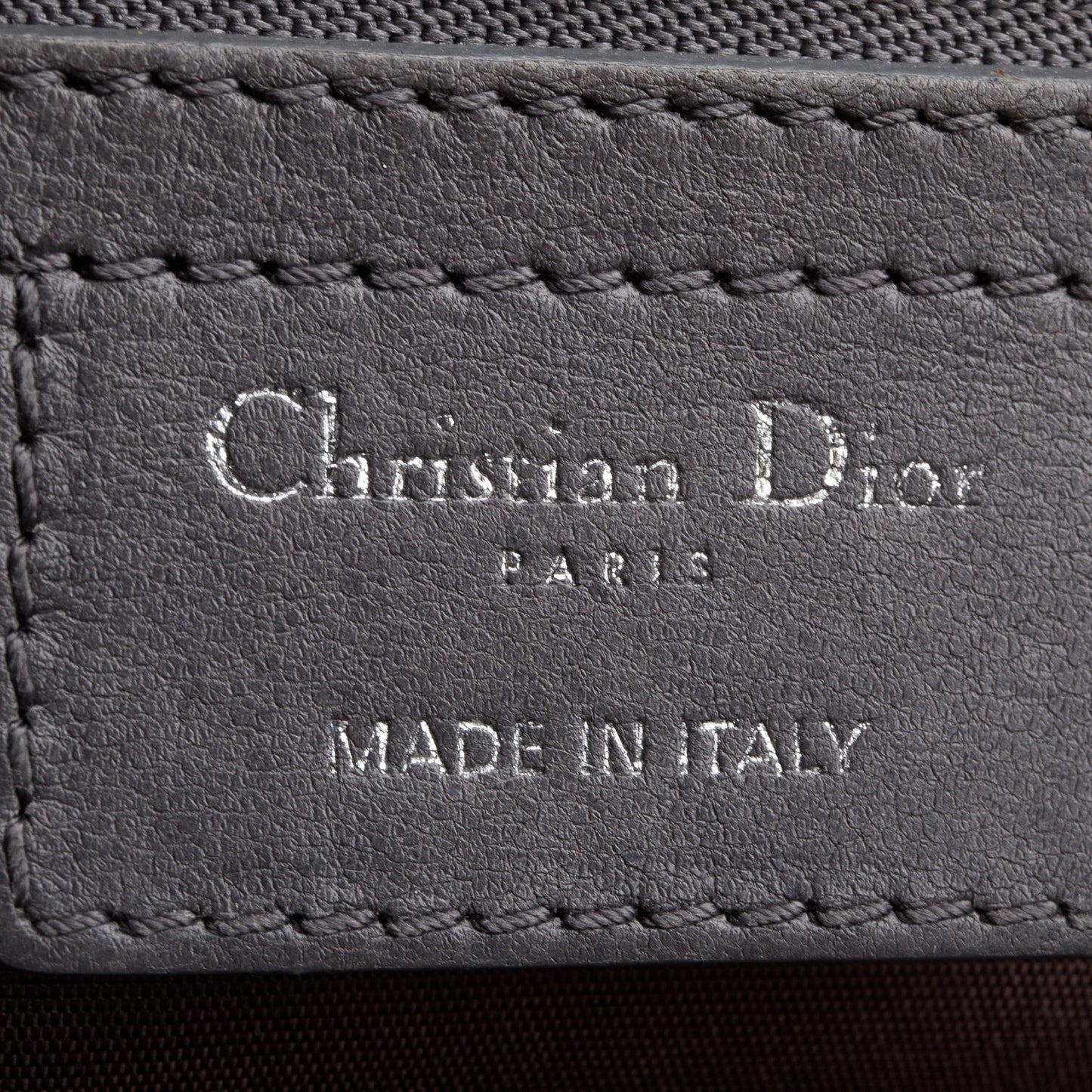 Christian Dior Grey Lambskin Cannage Small Dior Soft Zipped Shopping Tote