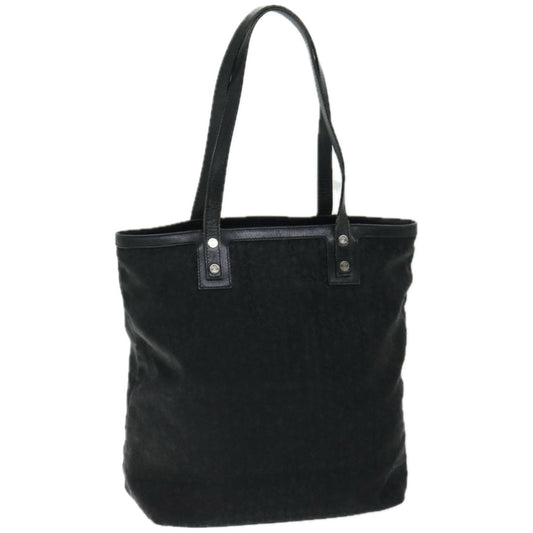 Luxury CELINE C Macadam Canvas Tote Bag Black  66820