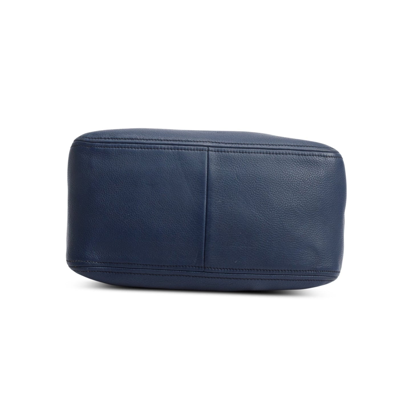 Prada Blue Vitello Daino Two-Way Tote