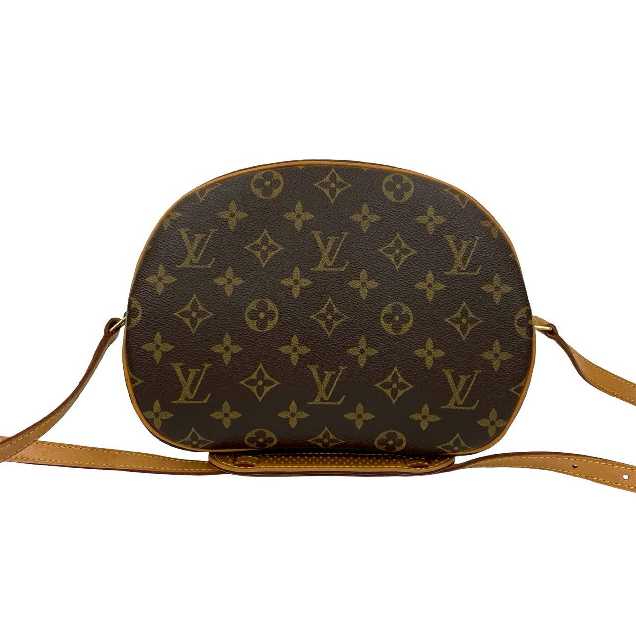 LOUIS VUITTON Shoulder Bag leather Brown Monogram Blois