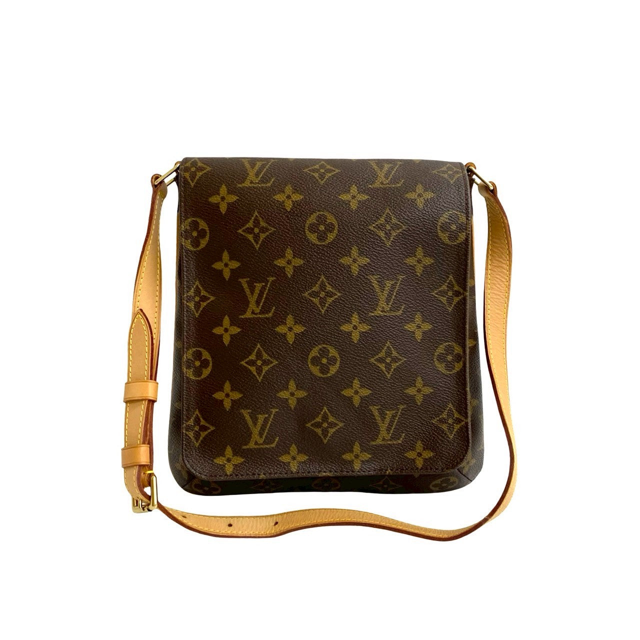 LOUIS VUITTON Shoulder Bag leather Brown Monogram M tte Salsa
