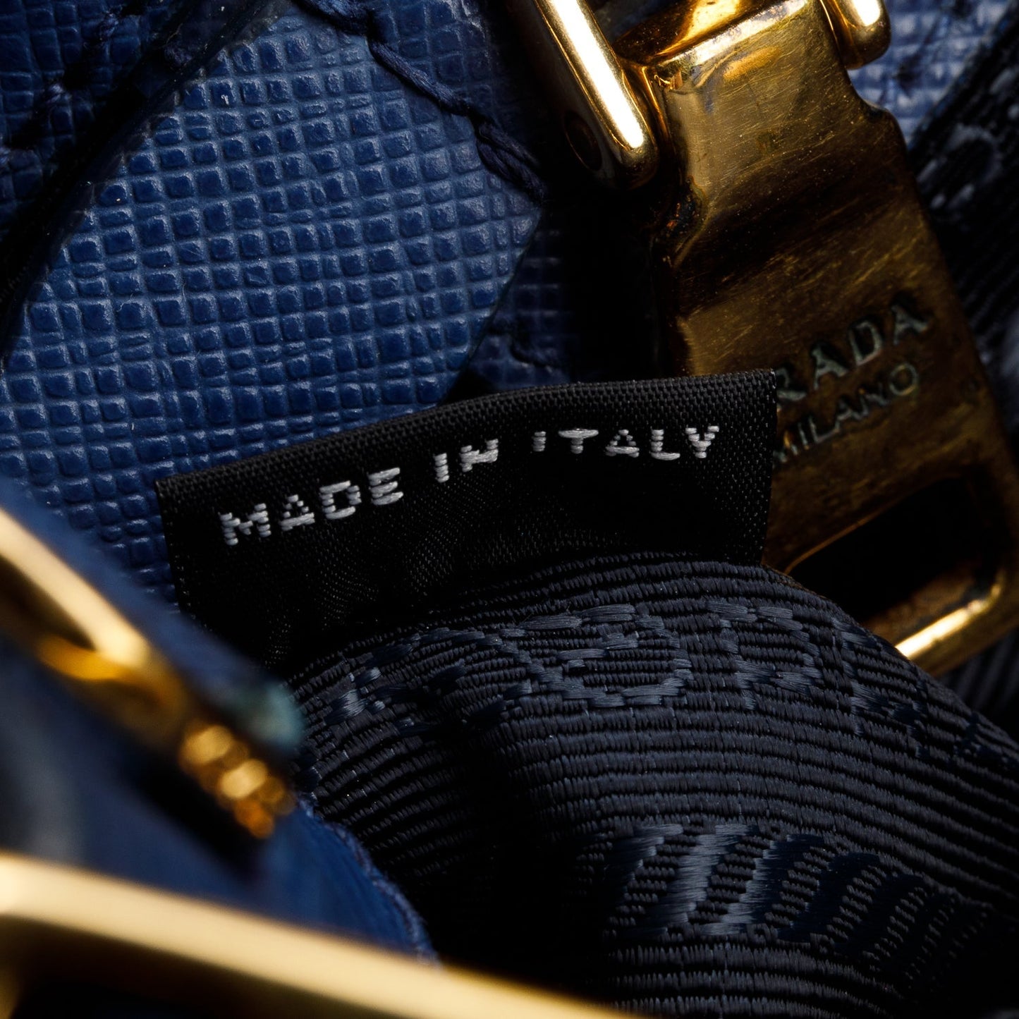 Prada Blue Saffiano Lux Medium Galleria Tote