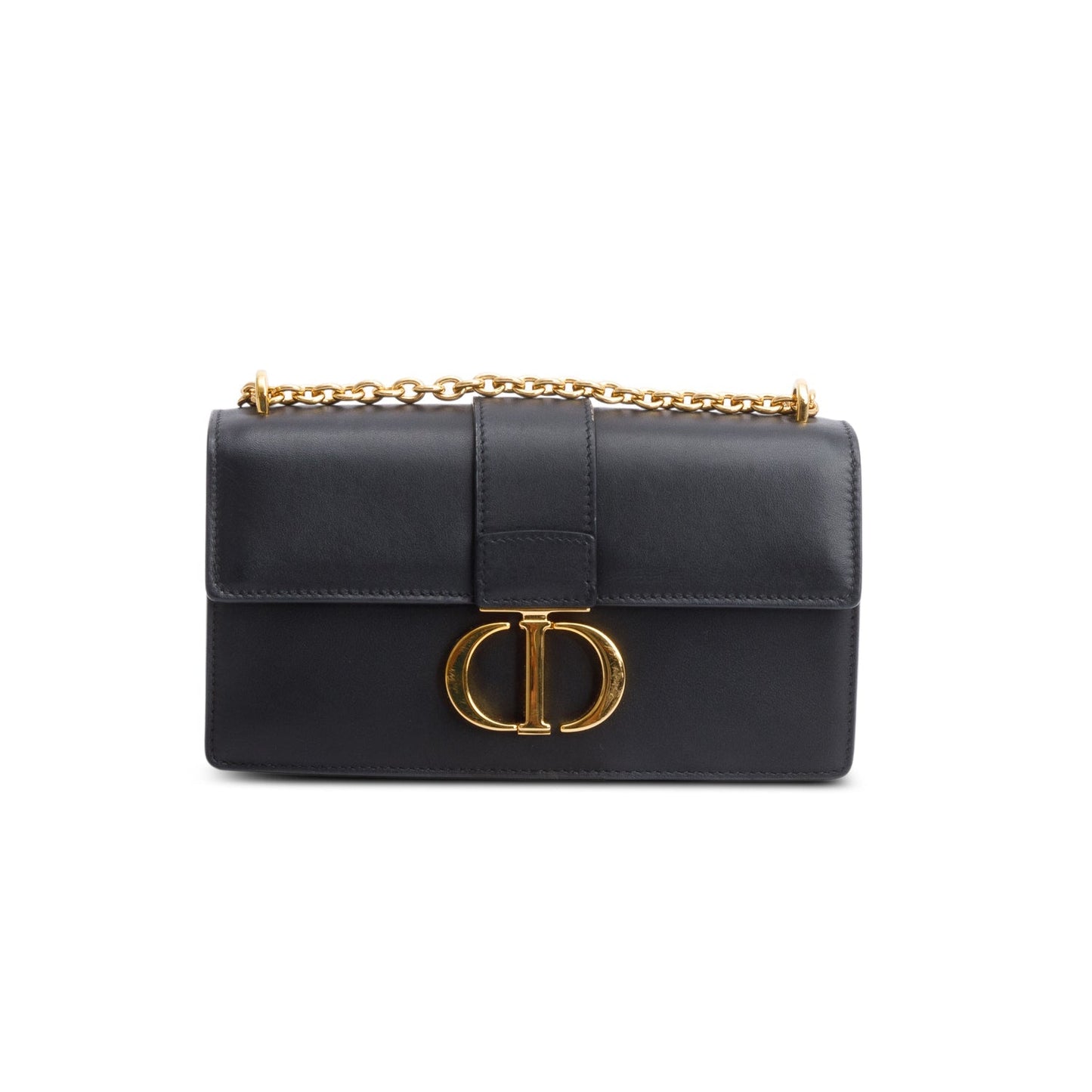 Christian Dior 2022 Black Calfskin 30 Montaigne East-West Chain Bag