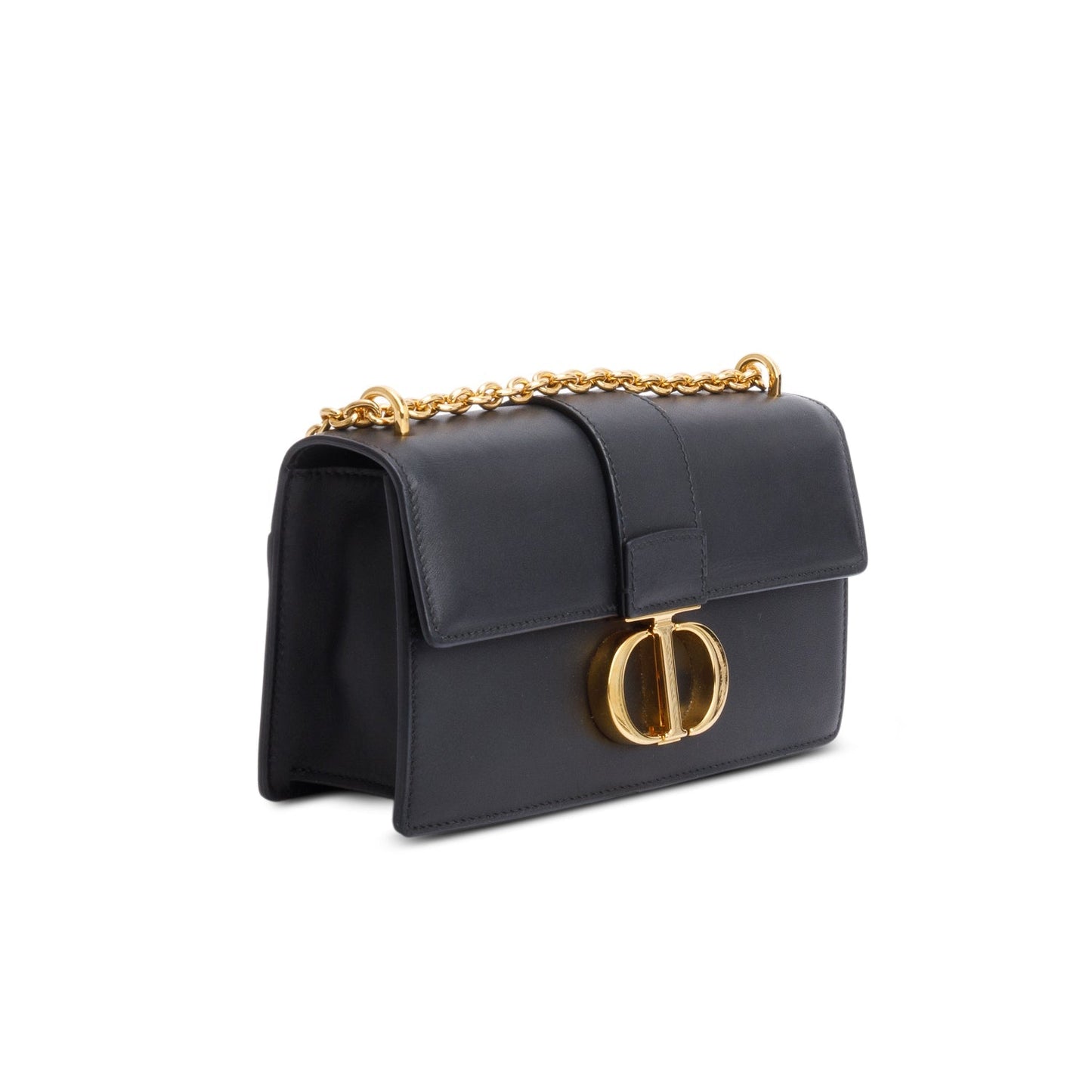 Christian Dior 2022 Black Calfskin 30 Montaigne East-West Chain Bag