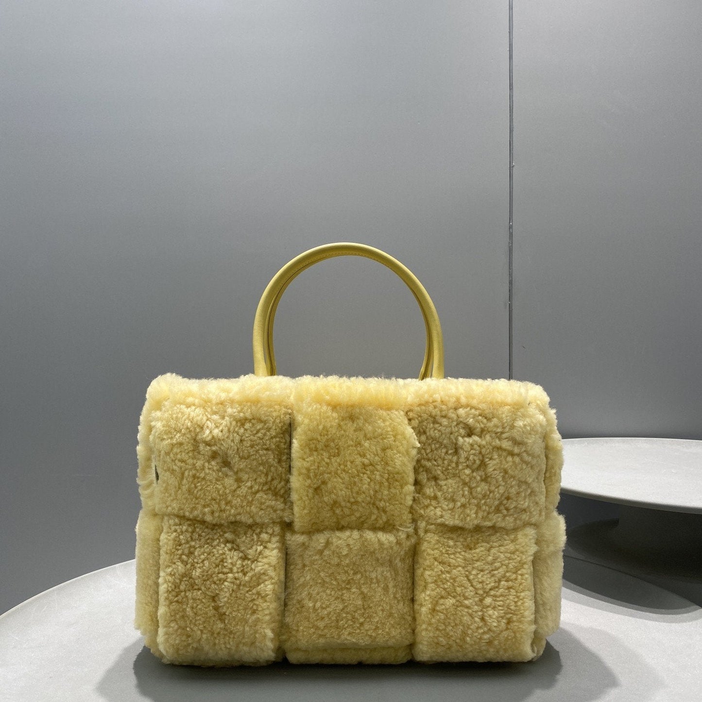 Top Quality Small Arco Tote Bag Yellow, For Women, Bags 11.8in/30cm