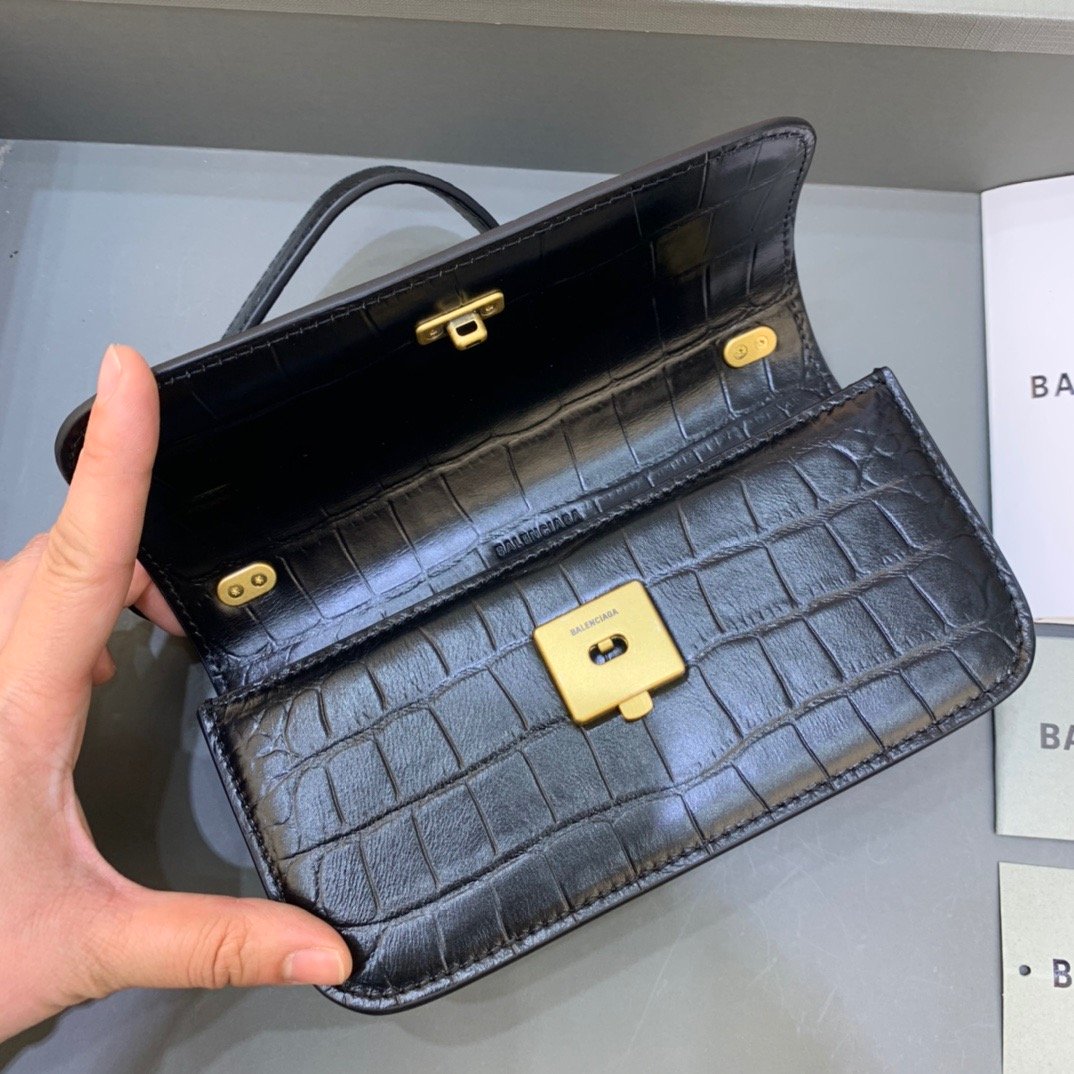 Top Quality Gossip Small On Chain Shoulder Bag Black, For Women,  Bags 7.4in/19cm