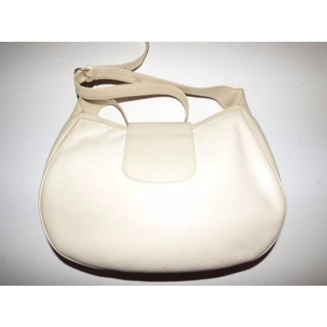Gucci   Ivory Leather Satchel