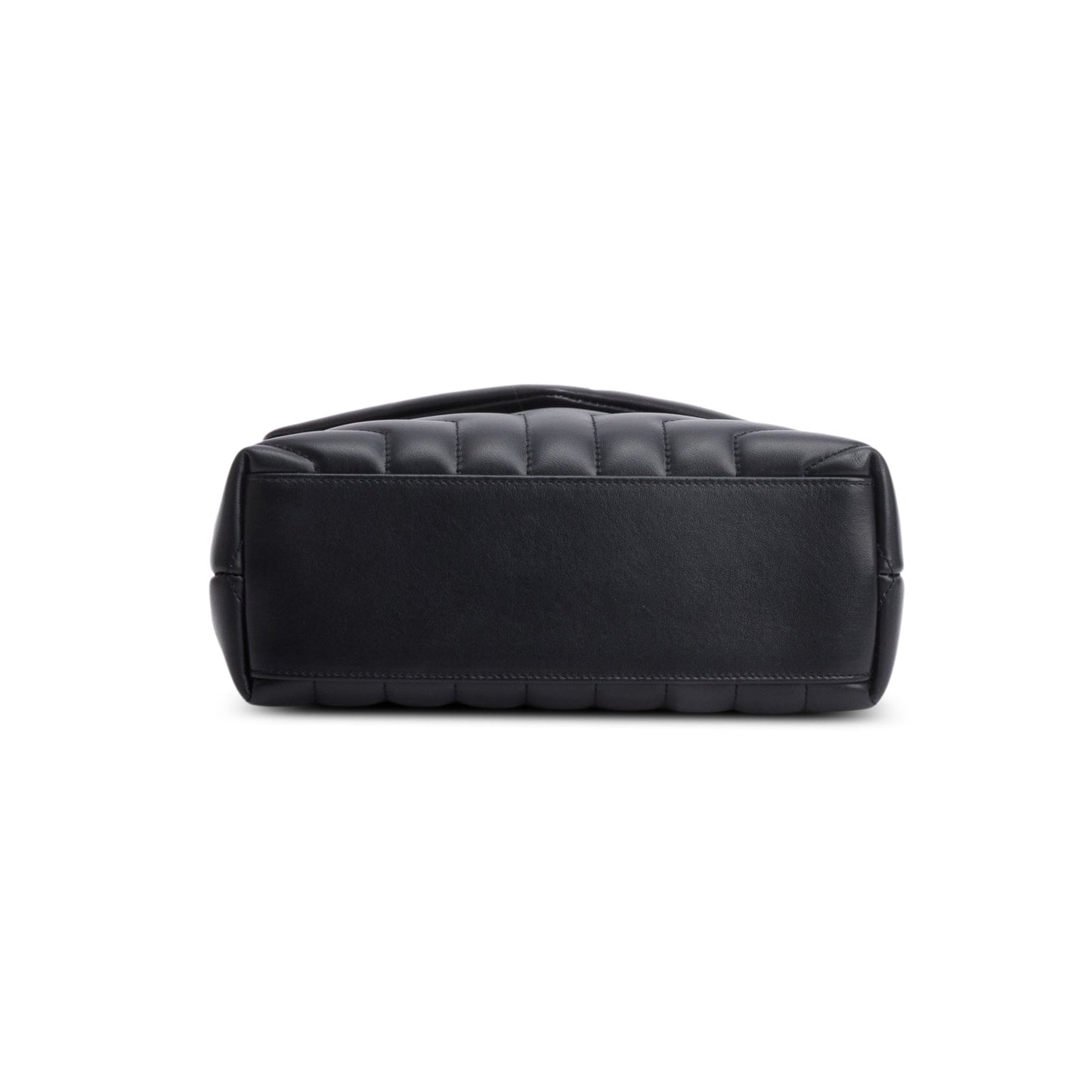 Saint Laurent 2022 Black Calfskin Y Quilted Monogram Toy Loulou Crossbody Bag