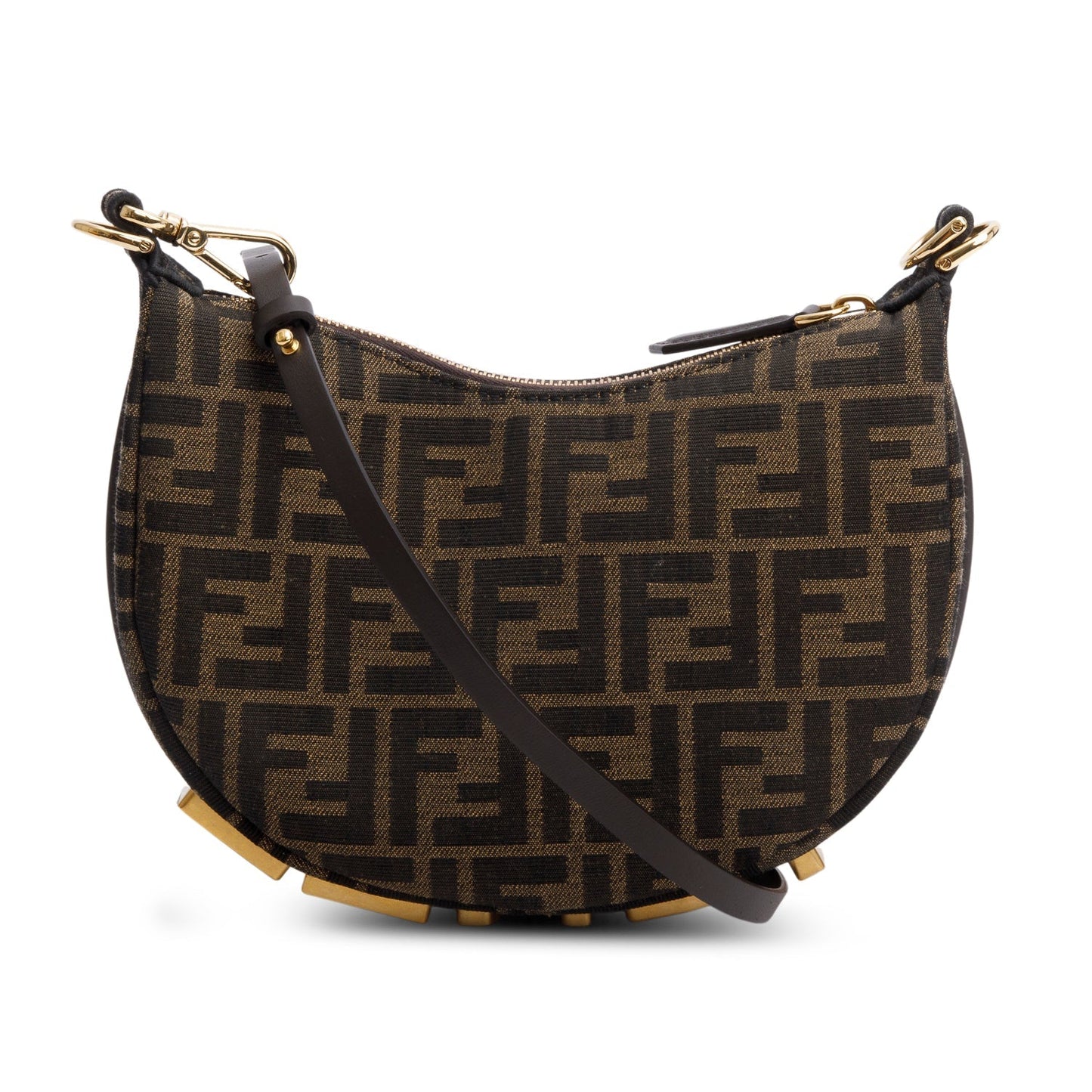 Fendi Brown FF Zucca Jacquard Mini Fendigraphy Bag