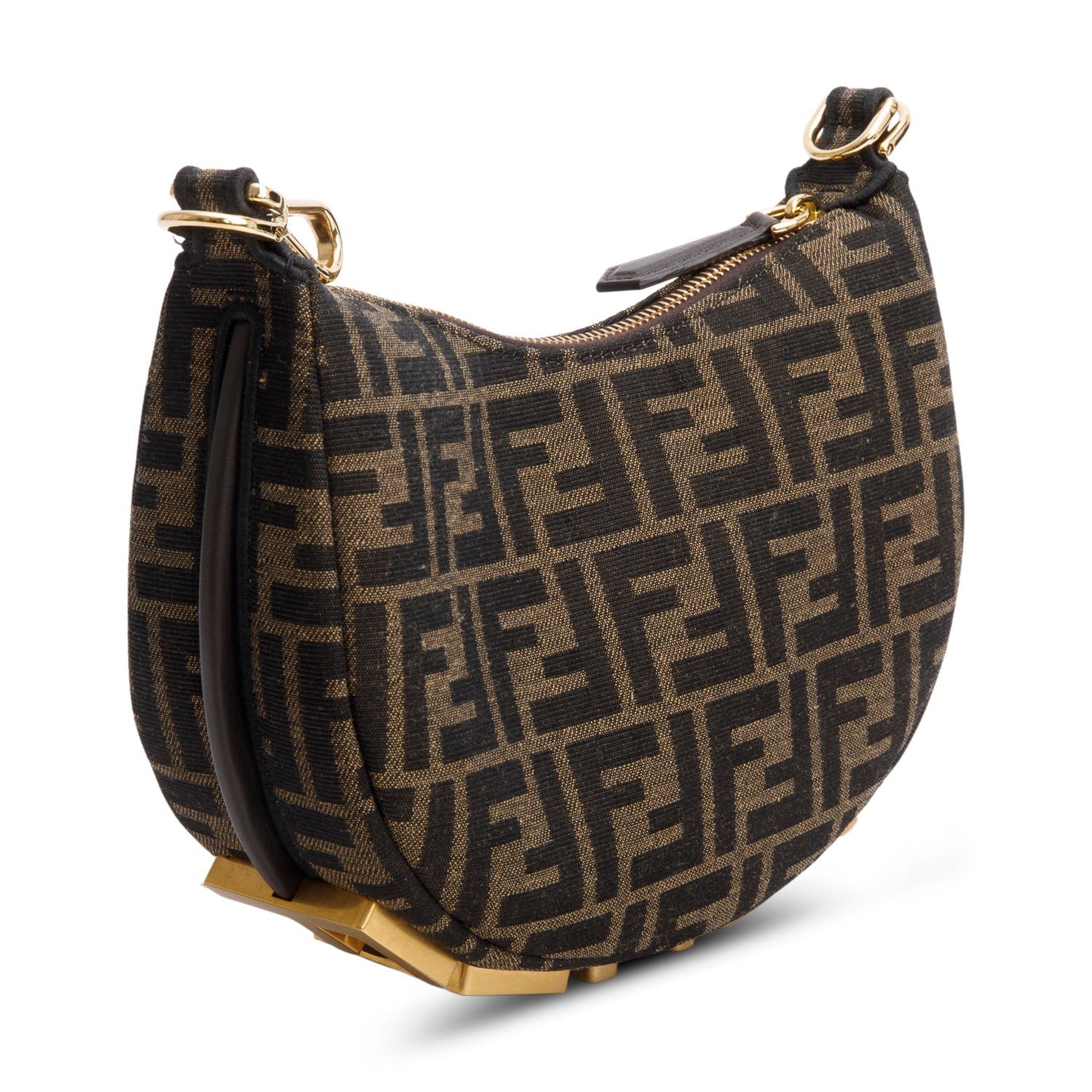Fendi Brown FF Zucca Jacquard Mini Fendigraphy Bag