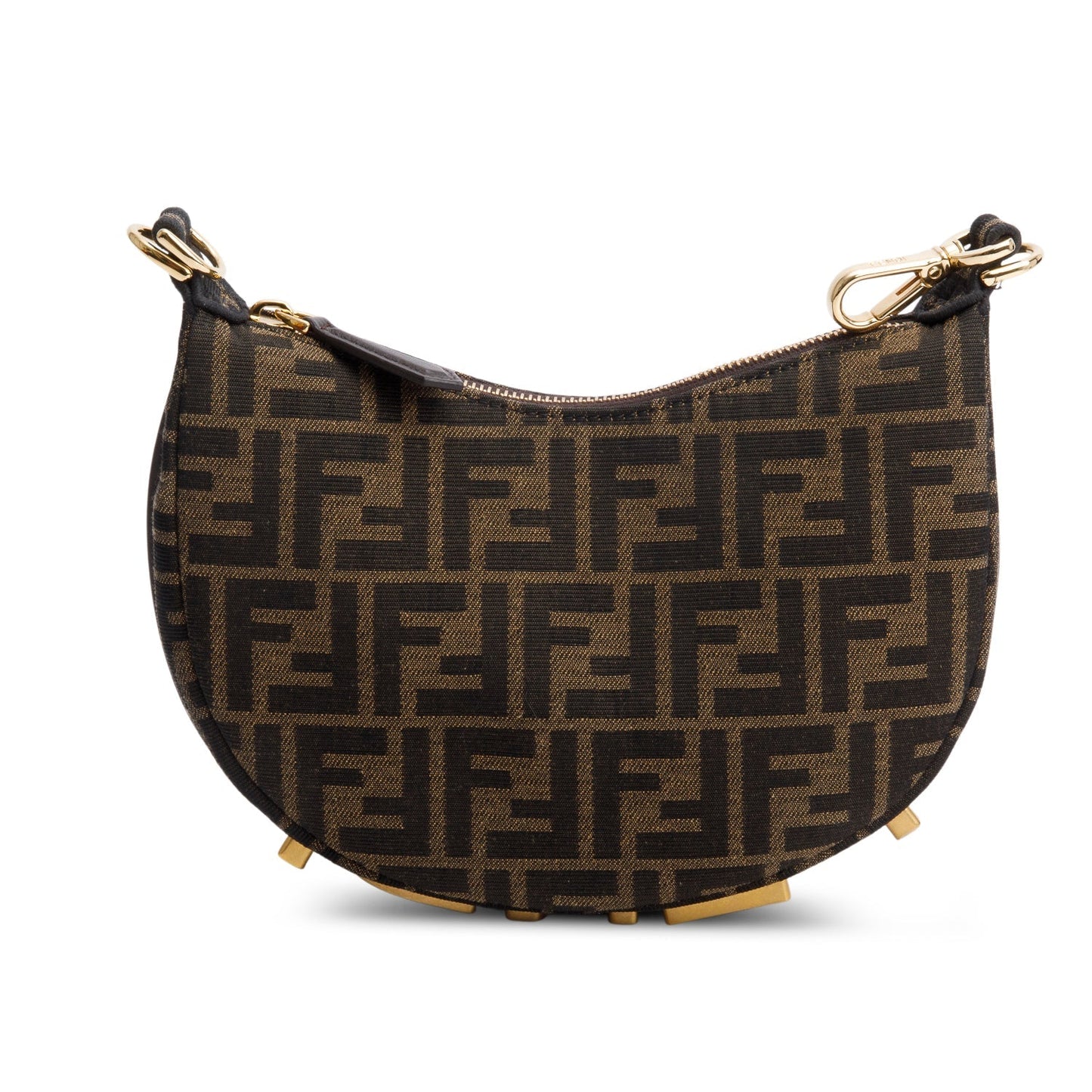 Fendi Brown FF Zucca Jacquard Mini Fendigraphy Bag