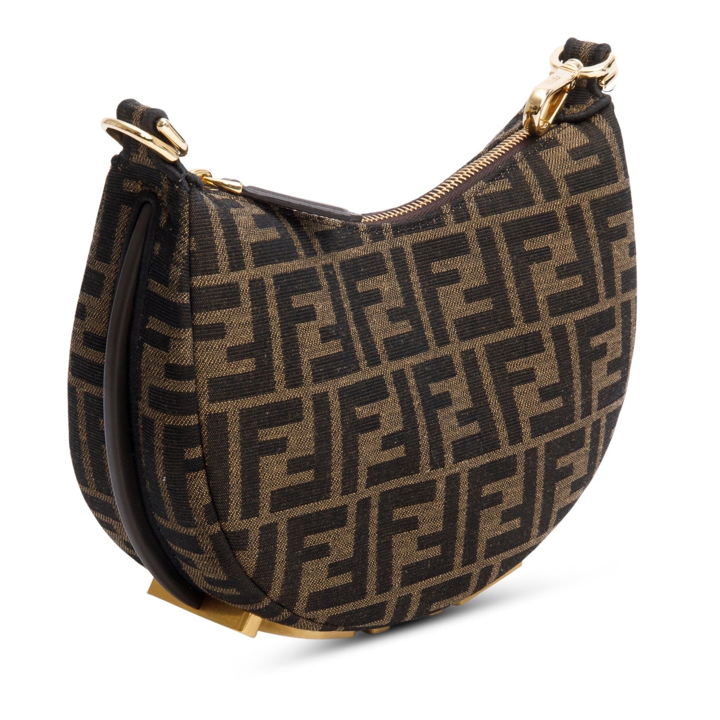 Fendi Brown FF Zucca Jacquard Mini Fendigraphy Bag
