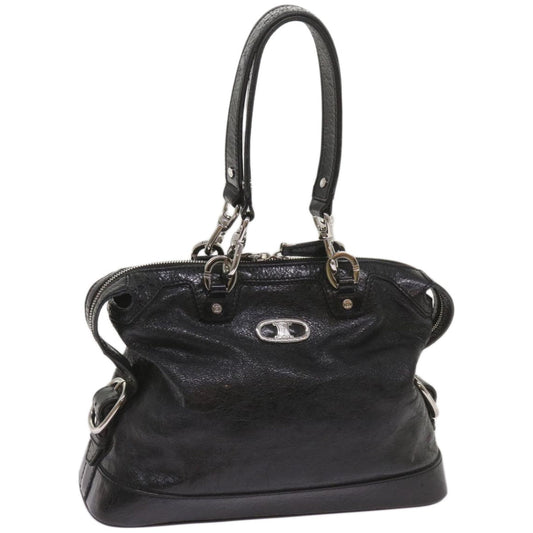Luxury CELINE Hand Bag Leather Black  67072