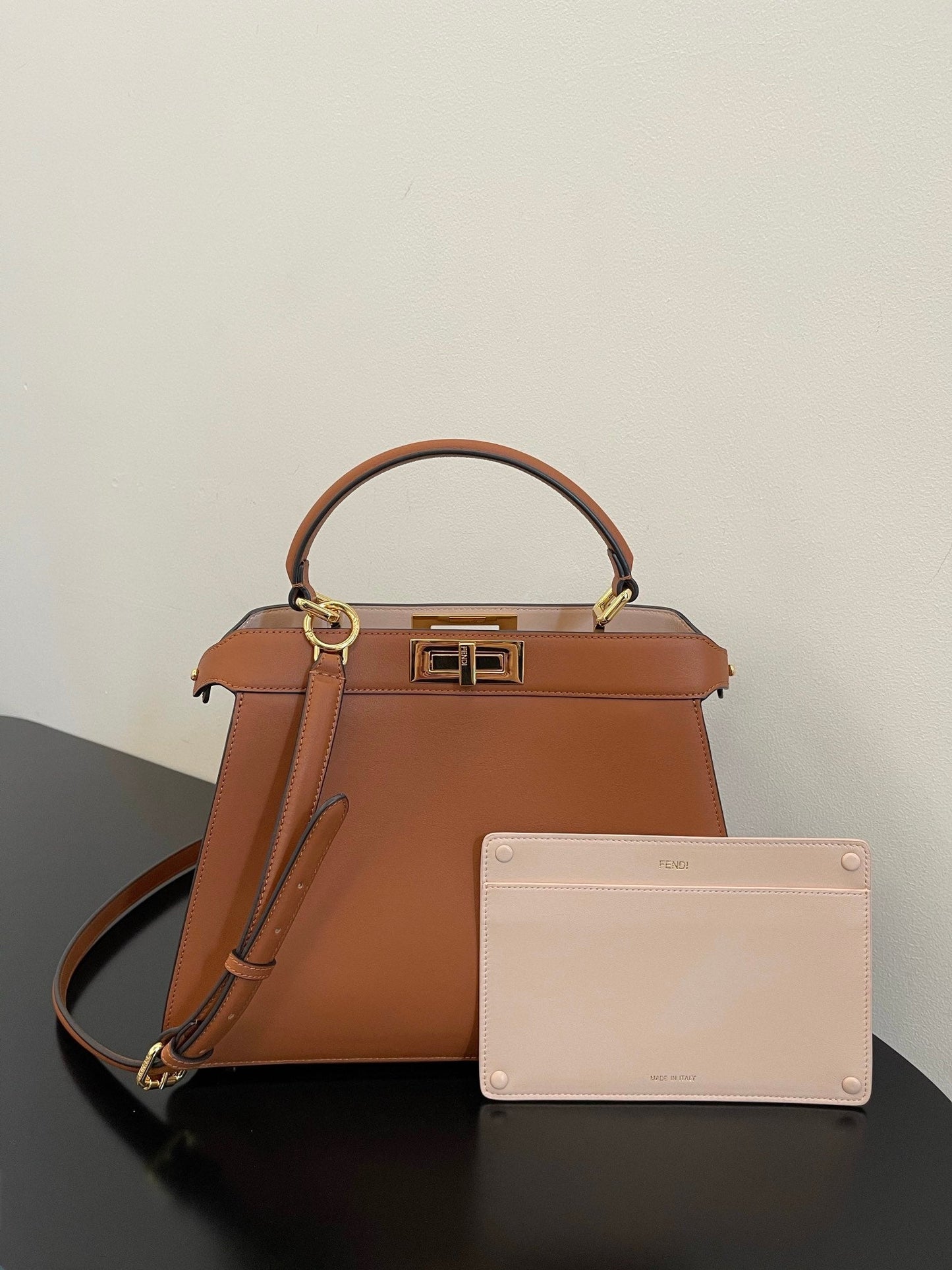 FI Top Quality ISeeU Petite Brown Small Bag For Woman 20cm/8in