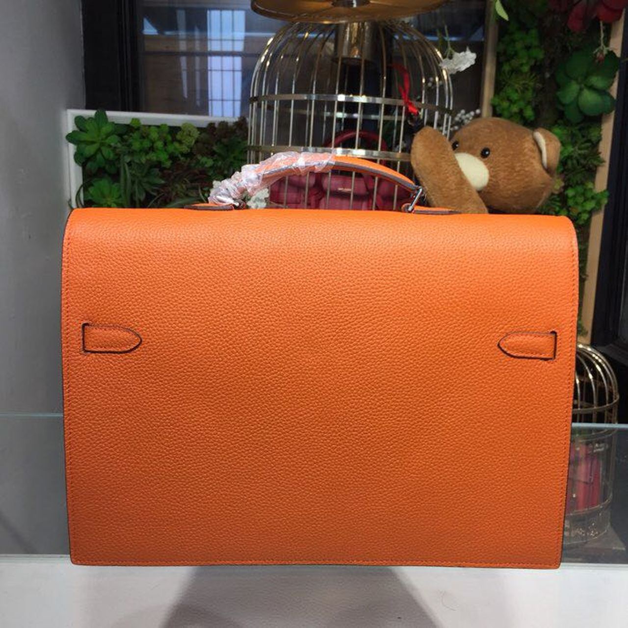 Top Quality Kelly Depeche Orange For Women PallaTop Qualityum Hardware 15in/38cm