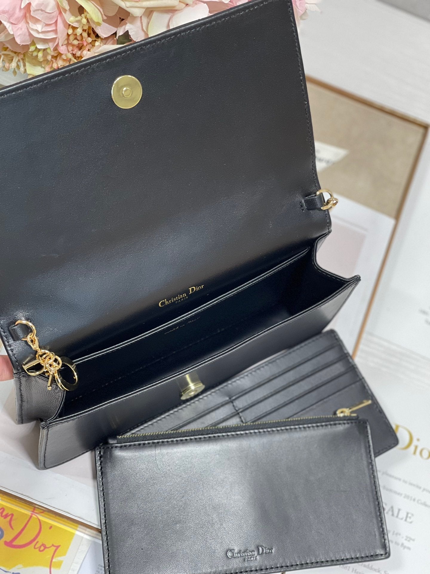Top Quality Lady Pouch Black, For Women, Womens Handbags 8.5in/21.5cm CD S0204SLOI_M989