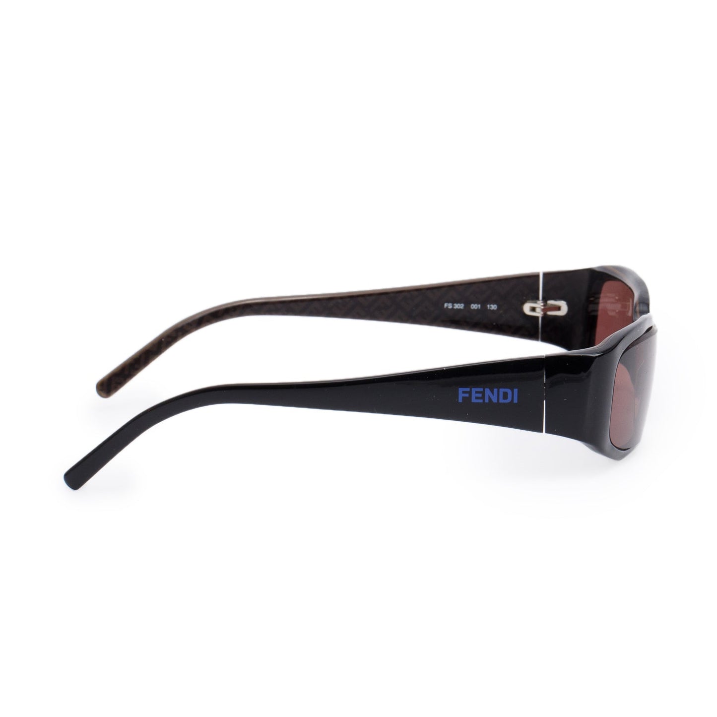 Fendi FS302 Brown Acetate Rectangle Sunglasses