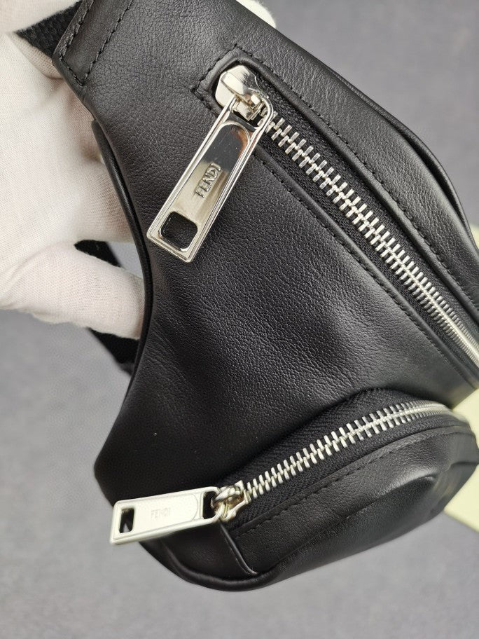 Top QualityTop Quality Little Monster Belt Bag Black/Yellow For Men, Men’s Bag 7.9in/20cm FF