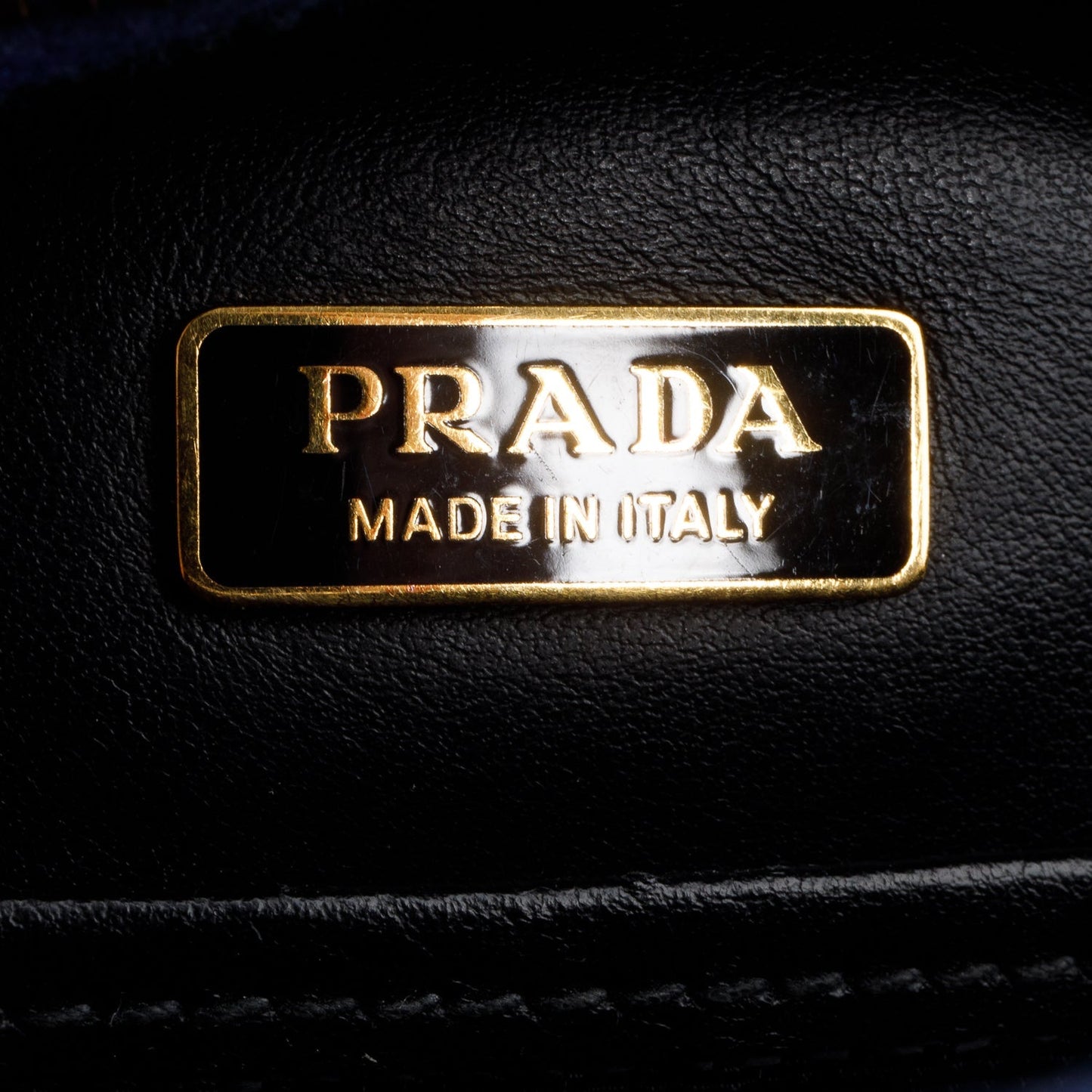 Prada Blue Saffiano Lux Leather Odette Bag