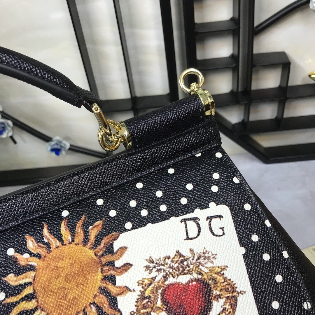 Top Quality 90s Sicily Bag With Logo Print Multicolor For Women 10.2in/26cm Top Quality