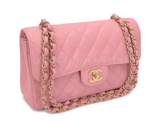 Chanel 2005   Sakura Pink Small Classic Double Flap Bag 24k GHW