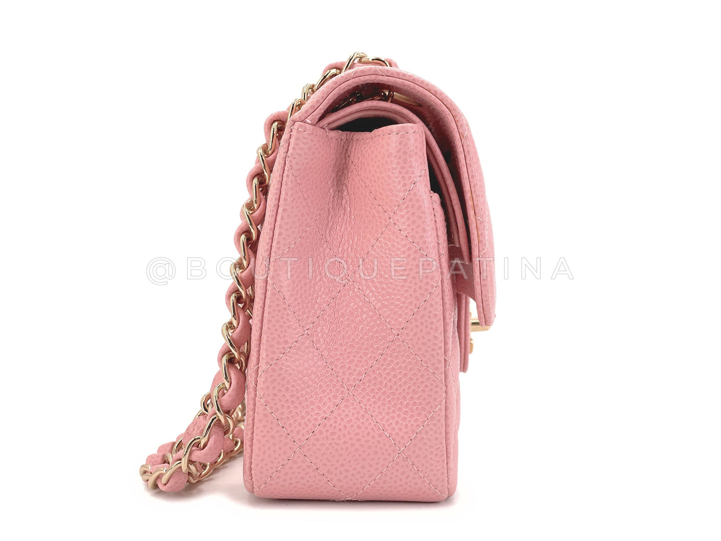 Chanel 2005   Sakura Pink Small Classic Double Flap Bag 24k GHW