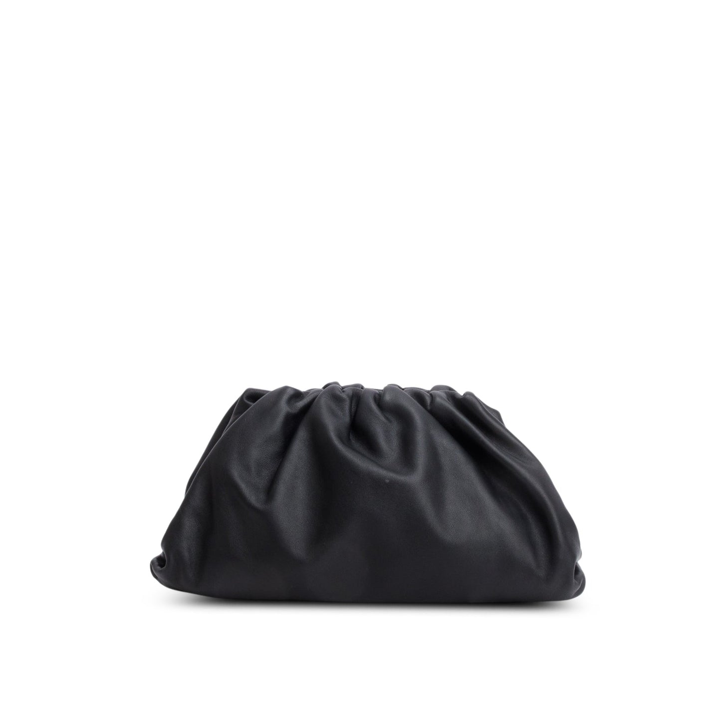 Bottega Veneta Black Calfskin Leather The Classic Large Pouch