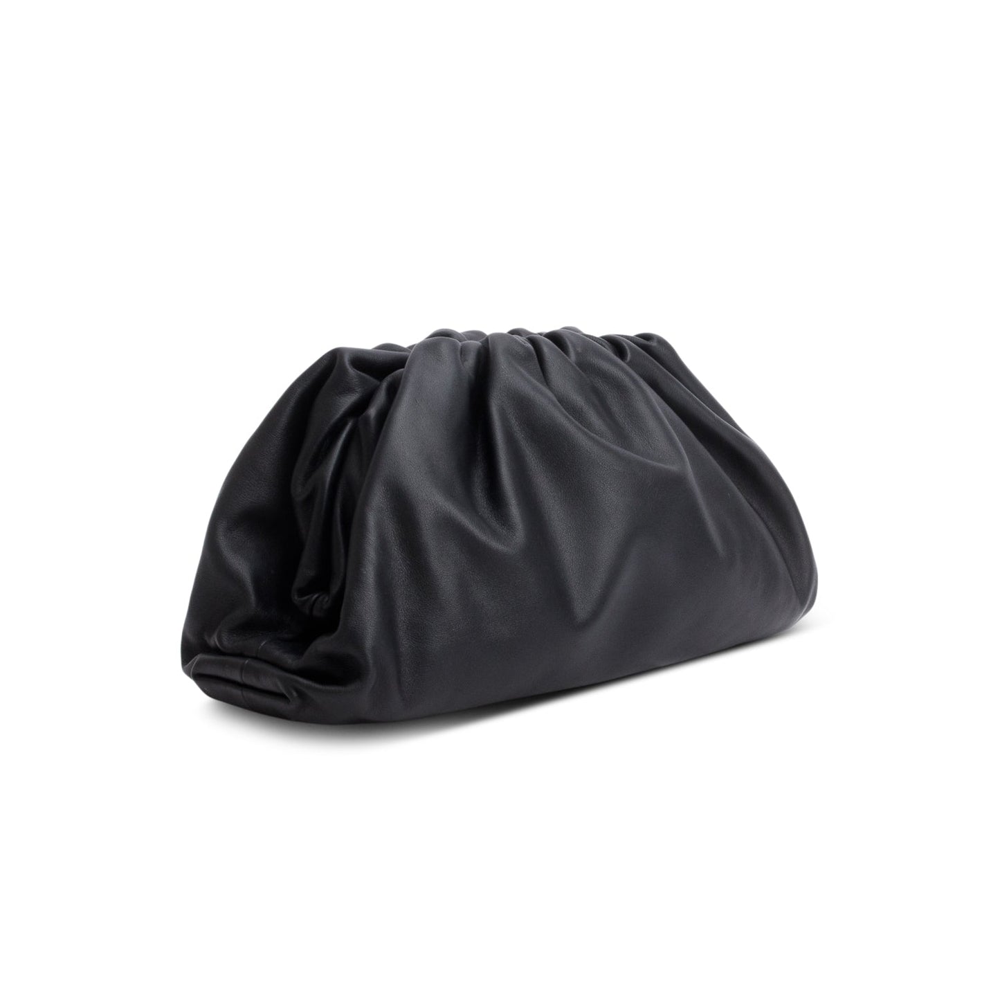Bottega Veneta Black Calfskin Leather The Classic Large Pouch