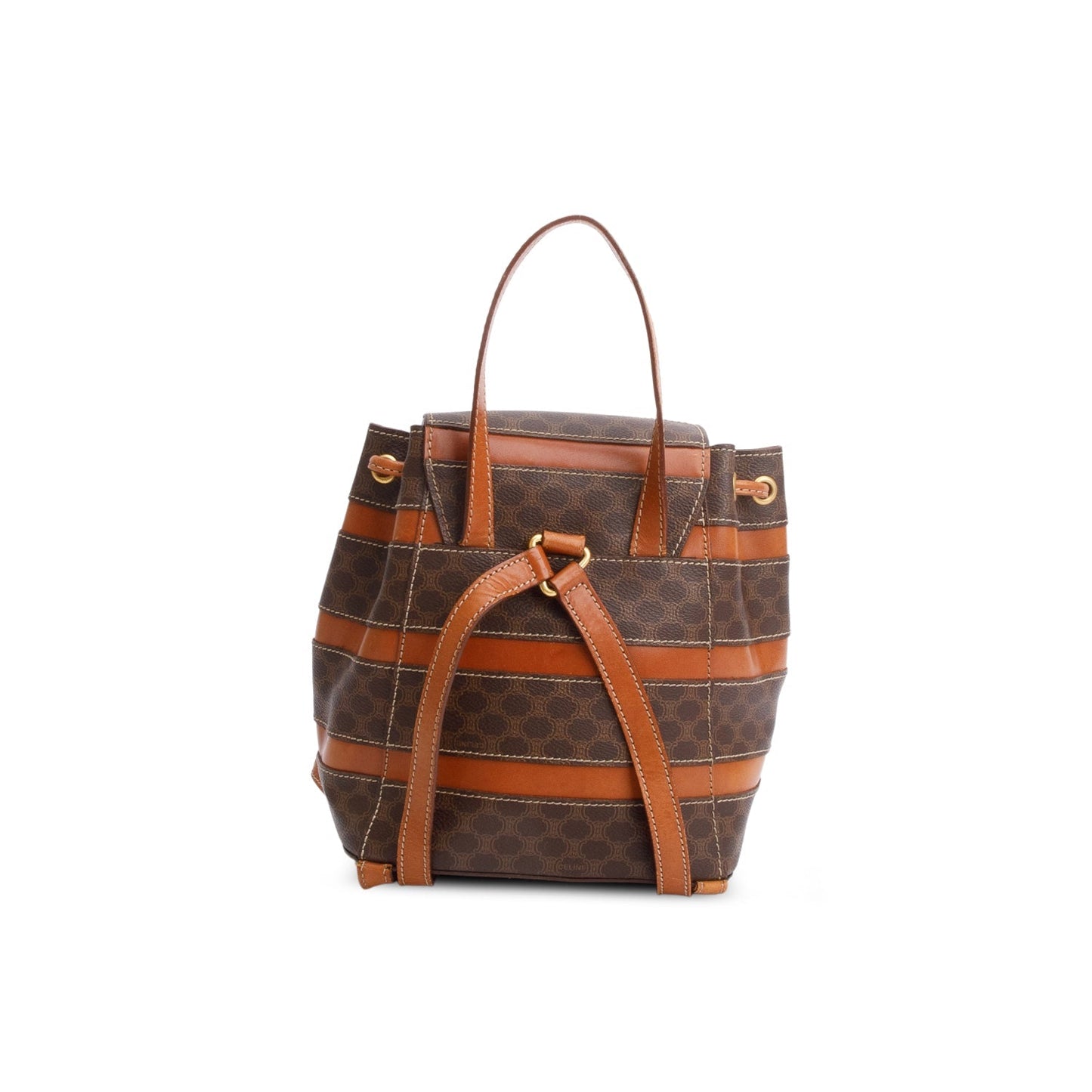 Celine   Brown Monogram Macadam Backpack