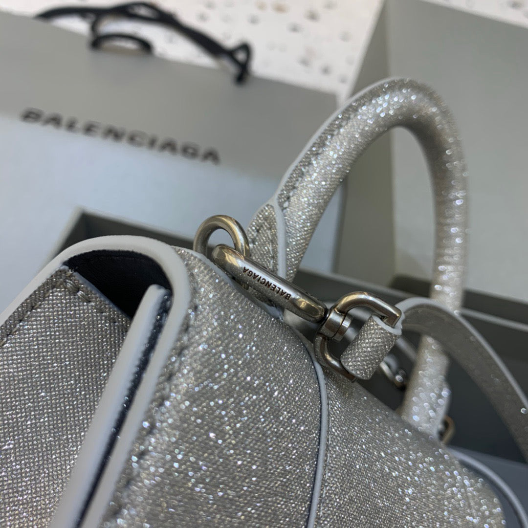 Top Quality Hourglass XS Handbag In Grey, For Women,  Bags 7.4in/19cm 5928332102G1501