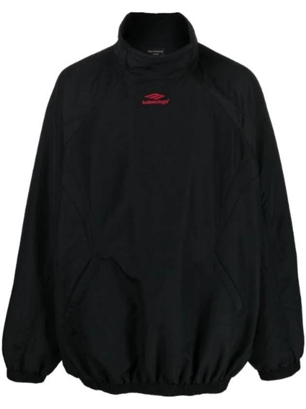 Luxury Balenciaga Trending 2025 Embroidery Logo Sports Icon Track Jacket Black